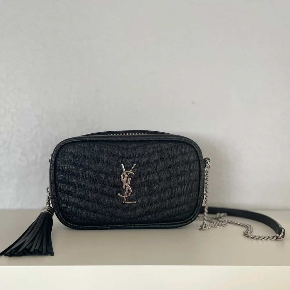 Saint Laurent mini Lou black with silver hardware - Picture 2 of 16